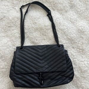 Rebecca Minkoff Edie Black Quilted Crossbody/Shoulder Bag